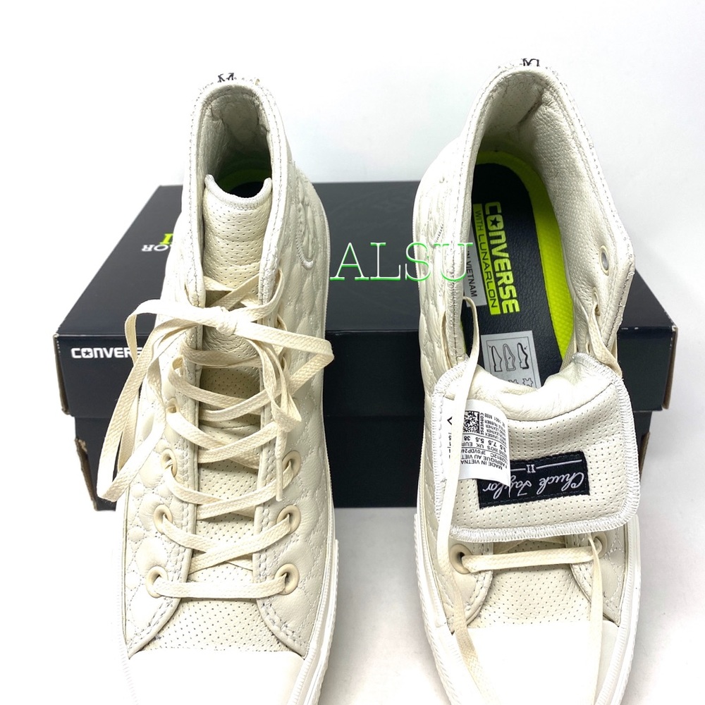 Converse Ctas 2 High Egret Leather Women’s Sneaker - Picture 5 of 10